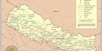 India nepal border road map