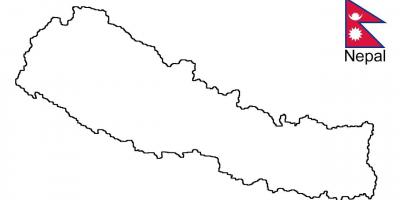 Map of nepal outline