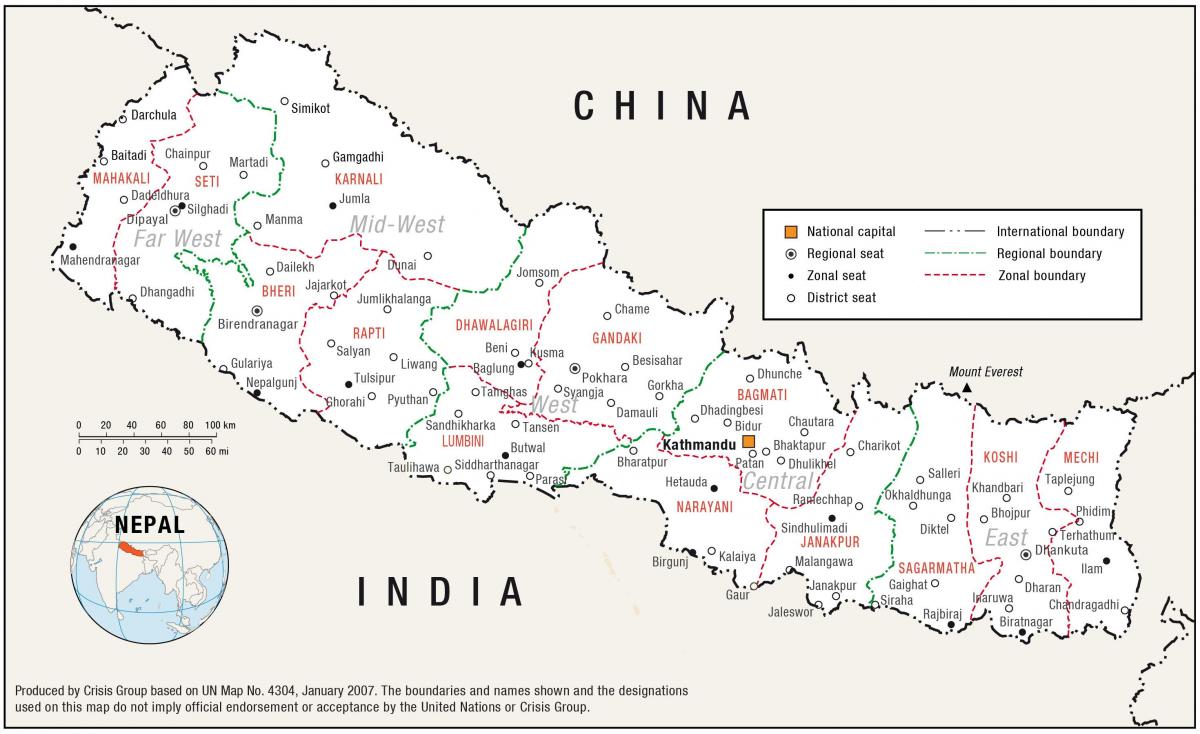 Map of house nepal