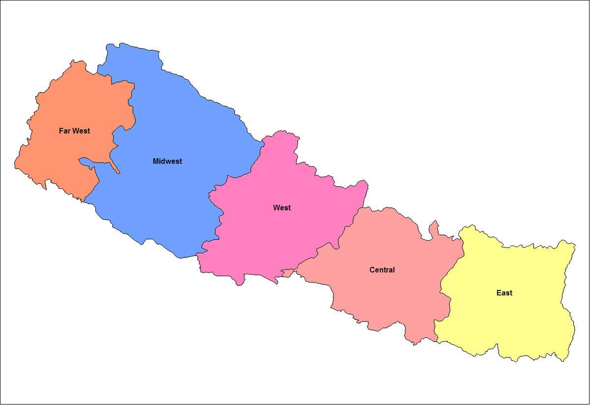 map of eastern development region of nepal