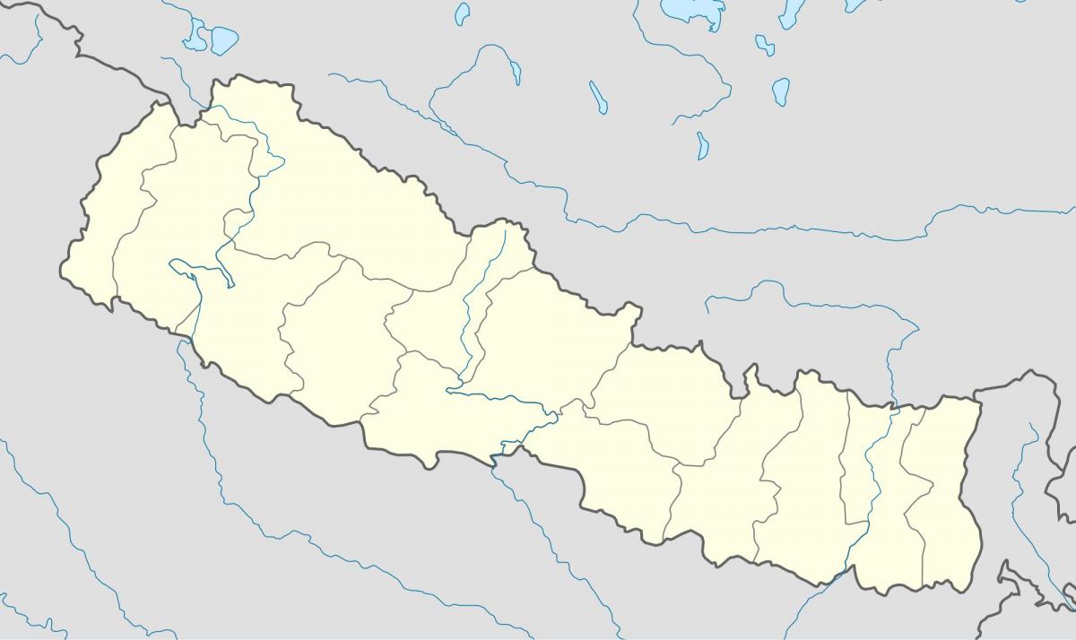 Map of nepal vector