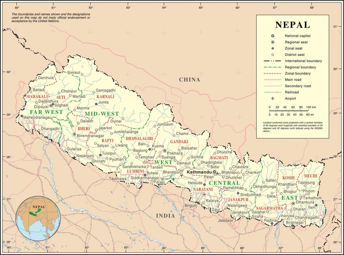 railway map of nepal