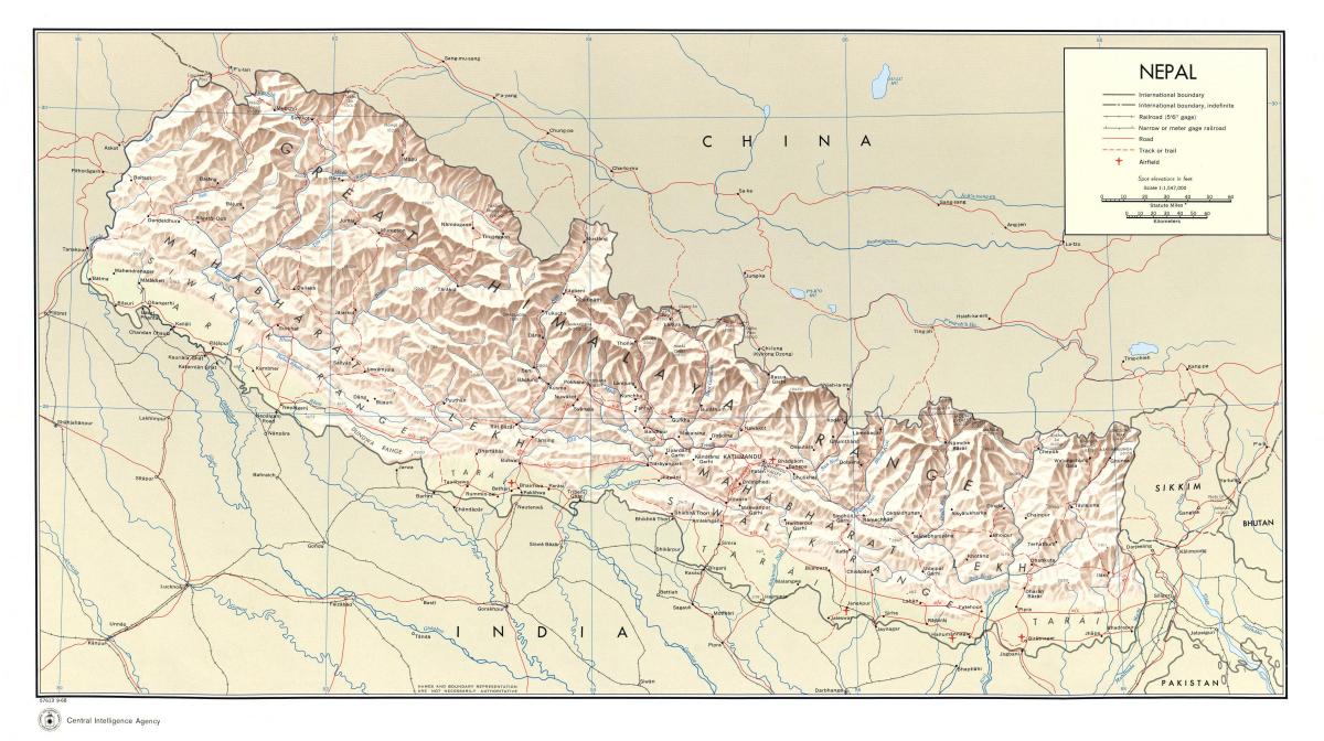 nepal train route map