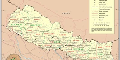 Online map of nepal