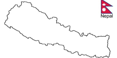 Map of draw a nepal
