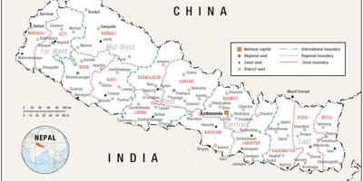 Map of house nepal