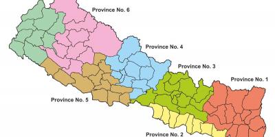 State map of nepal