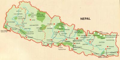 Nepal tourist map free