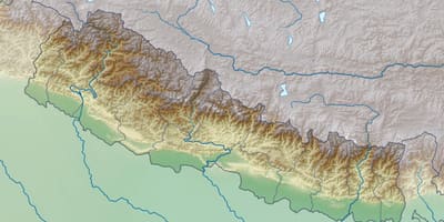 Map of physical nepal